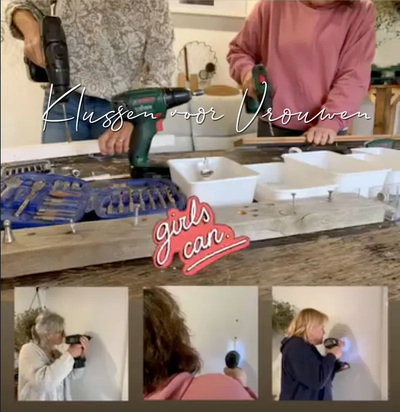 klussen, vrouwen, workshop